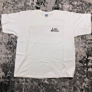 Vintage 90s Lake‎ Havasu Gildan Heavyweight T-shirt Hot Water Backhit Graphic